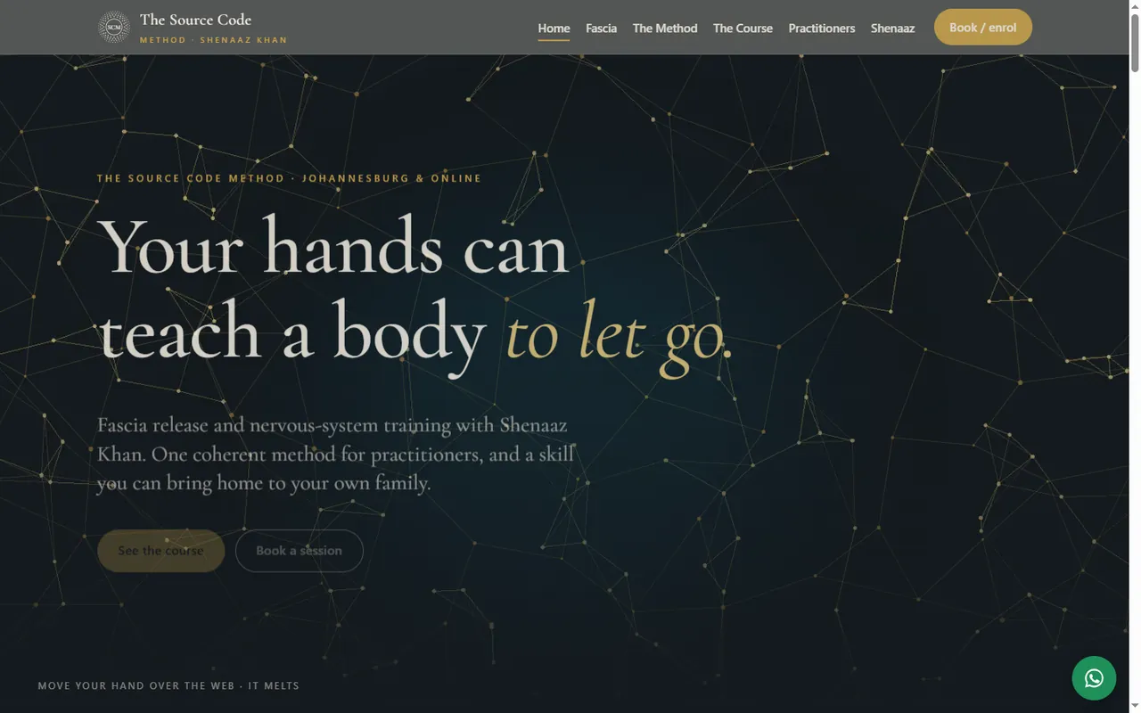 The Source Code Method website on a desktop